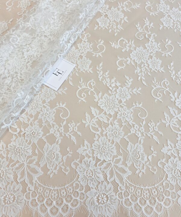 White wedding bridal lace cloth sold by the yard