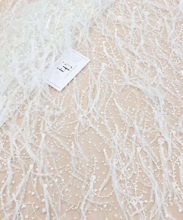 Luxury bridal pearls feathers lace shop online Europe