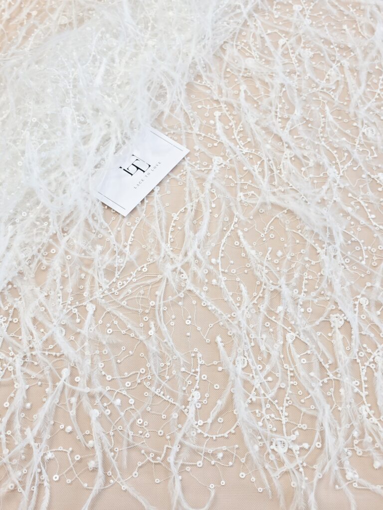 Luxury bridal pearls feathers lace shop online Europe